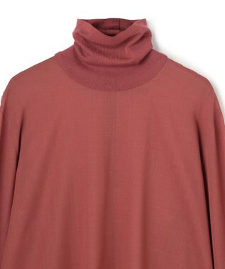 BEIGE， MOYE / ニットドッキング ロングスリーブブラウス L.Bordeaux