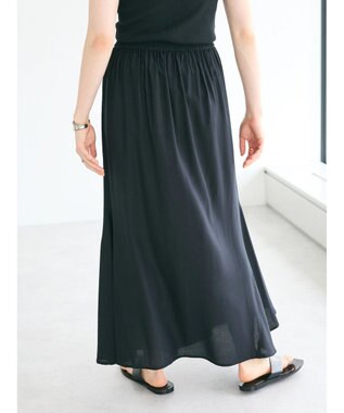 CRAFT STANDARD BOUTIQUE レーヨンマーメイドスカート Black