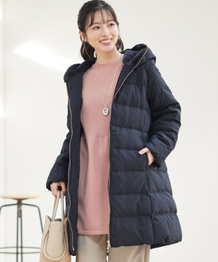 Tiaclasse フード裏エコファーダウンコート