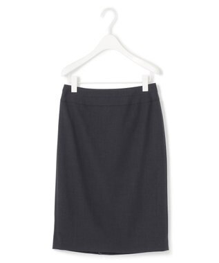 ICB 【接触冷感・速乾・防シワ・洗える】 レーヨンライクトロ タイトスカート ネイビー系