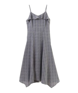 earth music&ecology フリルキャミワンピース Blue Gray