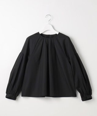 自由区 L ボリュームスリーブ ブラウス ブラック