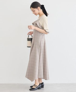 earth music&ecology フリルキャミワンピース Brown