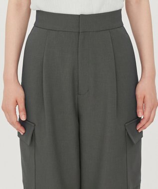 uncrave 【防シワ・洗濯機洗い可】ドライタッチツイル カーゴ パンツ（uncrave STANDARD） スレート