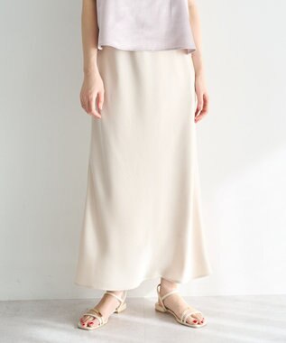 YECCA VECCA サテンフレアスカート