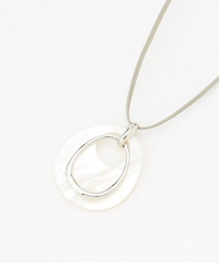 J.PRESS LADIES シェルネックレス オフ系