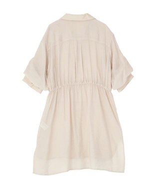 YECCA VECCA シアー2way袖バルーンチュニック Light Beige