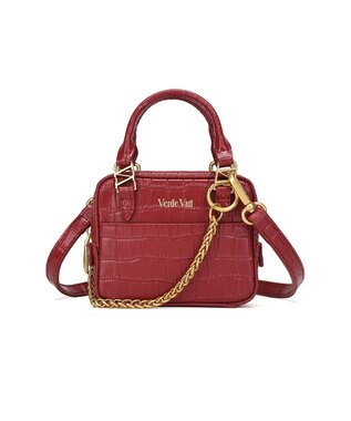 style code 【VerdeVari/ヴェルデヴァリ】TINY BUISINESS BAG レッド