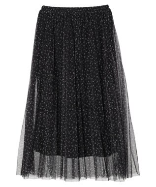 Green Parks Ｂ．チュールｐｔプリーツスカート Black