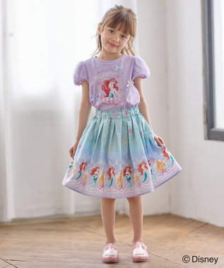 ANY KIDS 【ディズニープリンセス/フローズン】総柄 スカート ミント<アリエル>