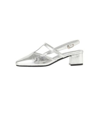 AMERICAN HOLIC Tストラップスクエアパンプス Silver