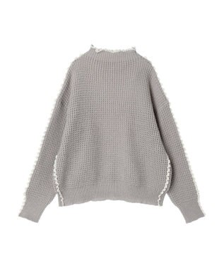 Green Parks ・Ｐｅｔｉｔ　Ｆｌｅｕｒ　ハイショクパイピングニット Gray