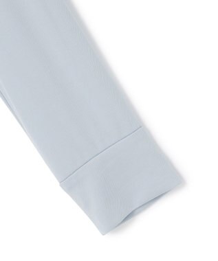 ICB 【洗える】 コンパクトモクロディ バンドカラーカットソー サックスグレー系