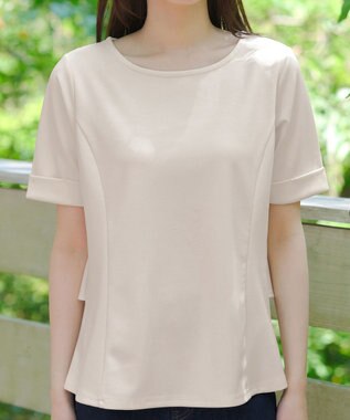 Tiaclasse 【洗える】バックフリルカットソー アイボリー