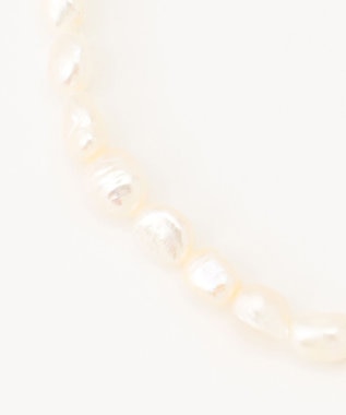 自由区 【3WAY】淡水パールロング ネックレス ゴールド