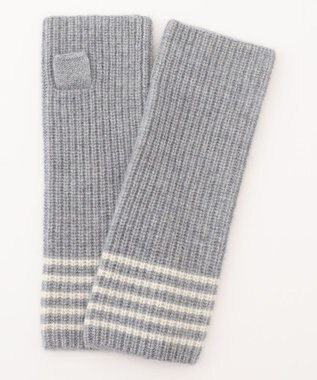 J.PRESS LADIES ピュアカシミヤ アームウォーマー ライトグレー系1