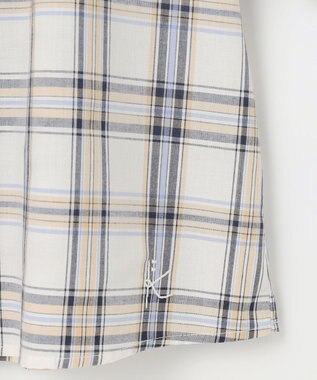 組曲 KIDS 【150-160㎝】プランタンチェック ブラウス ベージュ