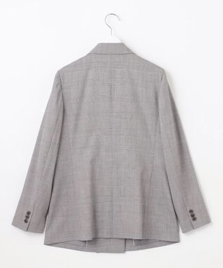 J.PRESS LADIES T/R/Wグレンチェック ダブル ジャケット ライトグレー系3