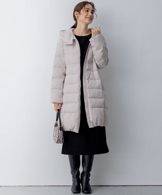 組曲 L ライトタフタロングダウン ベージュ系