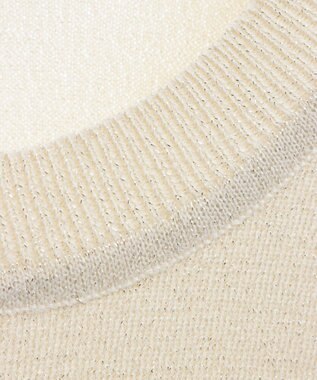 AMERICAN HOLIC ラメ入りクルーネックニットプルオーバー Ivory