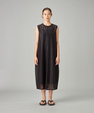 Chacott シアーコクーンワンピース ブラック