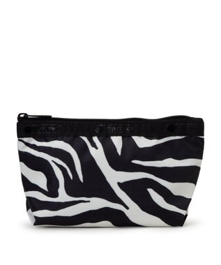 LeSportsac SMALL SLOAN COSMETIC/クリームブラックゼブラ