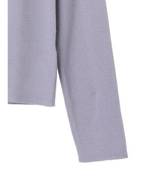 earth music&ecology 肩リボンニットプルオーバー Grayish Blue