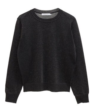 AMERICAN HOLIC ラメ入りクルーネックニットプルオーバー Black