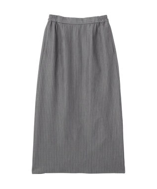 AMERICAN HOLIC 【2点セット・マルチ機能】タイトスカート+ショート丈シャツ Stripe Gray