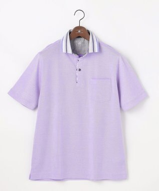JOSEPH ABBOUD 【愛されて21年！オーガニックコットン使用】ダディ ポロシャツ ライラック系