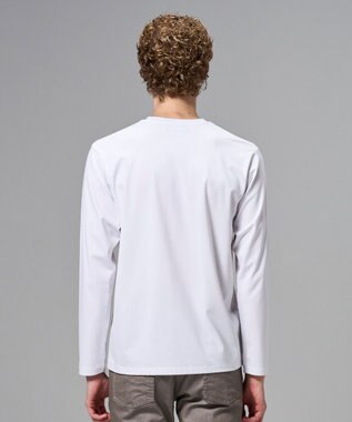 JOSEPH HOMME 新色追加【高機能素材】ハイゲージベアスムース　クルーネック長袖Ｔシャツ ホワイト系