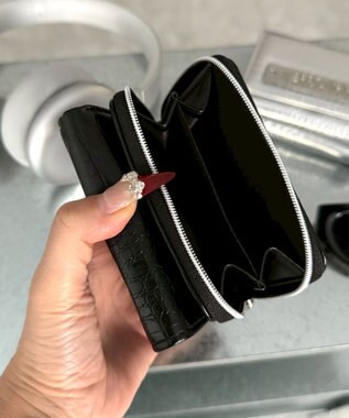 WEGO プレートクロコウォレット ブラック