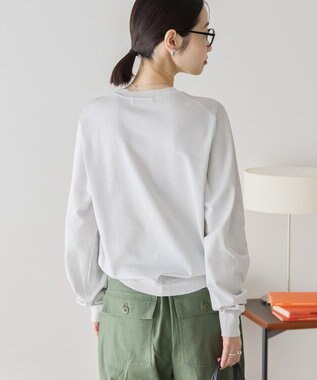 AMERICAN HOLIC ラメ入りクルーネックニットプルオーバー Light Gray