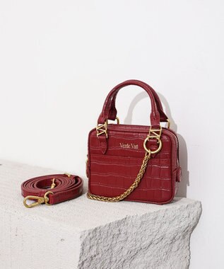 style code 【VerdeVari/ヴェルデヴァリ】TINY BUISINESS BAG レッド
