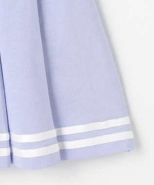 ANY KIDS 【洗濯機可能/吸汗速乾】ドライタッチ プリーツスカパン サックスブルー