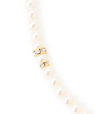 23区 パール ロンデル  ロング ネックレス ゴールド系