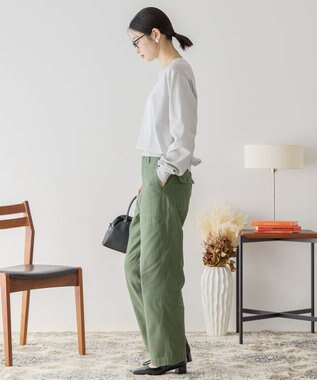 AMERICAN HOLIC ラメ入りクルーネックニットプルオーバー Light Gray