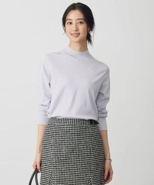 J.PRESS LADIES 【人気のため新色追加】PRINCE ハイネック ニット ラベンダー系