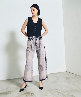 GRACE CONTINENTAL トリアセショートジレ ブラック