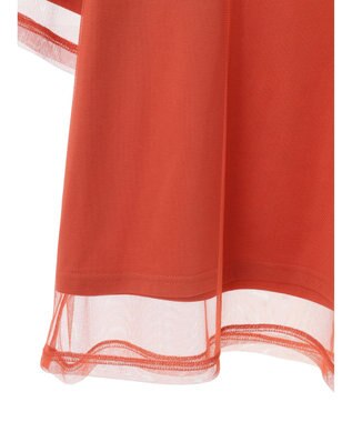 Green Parks BEST PRICE チュールレイヤードプルオーバー Orange