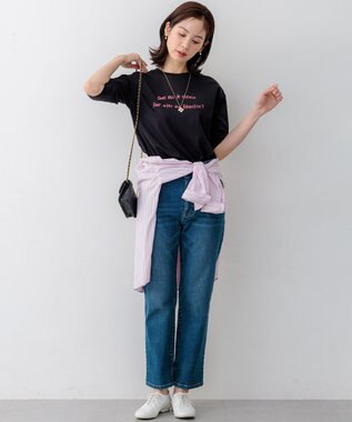 組曲 ミッドデニム パンツ ユーズドブルー系