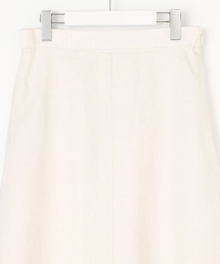 自由区 【XSサイズ～/洗える/セット可】エンブロイダリーリネン フレアスカート アイボリー系