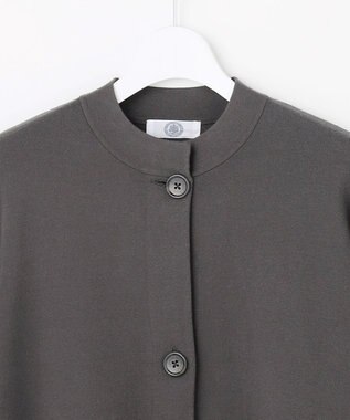 J.PRESS LADIES L 【季節の変わり目に】VIGODA ニット ジャケット スレート系
