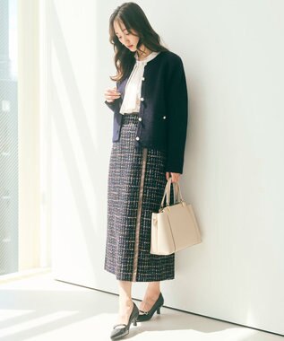 ANY SIS 【23.0~24.0cm】ミニストーンバックル パンプス ブラックエナメル