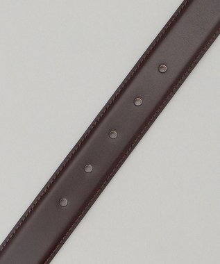 GOTAIRIKU 定番【アノネイ社】日本製 ボックスカーフ ドレスベルト（24年モデル） ダークブラウン系