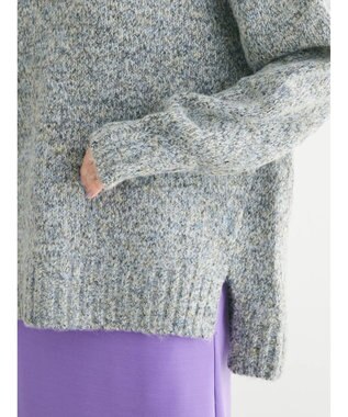 Green Parks ふわふわＭｉｘニットプルオーバー Black