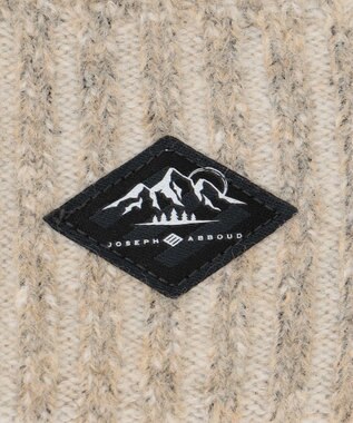 JOSEPH ABBOUD MOUNTAIN 【イタリア糸使用/軽量】ブークレーカモフラージュ ニット帽 ホワイト系2