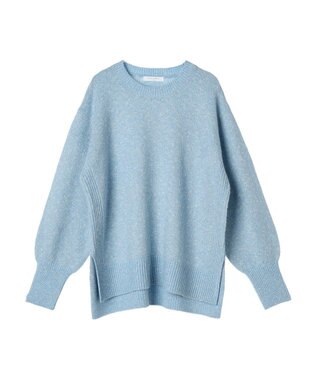 Green Parks ラメ糸ミックスニットプルオーバー Blue