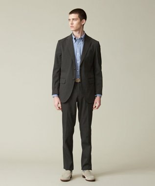 J.PRESS MEN 感動！？上品な見た目に着心地抜群なセットアップ【MECHANICAL】【超軽量 / 清涼感 / 洗える】ハイパワーストレッチジャケット ダークグリーン系