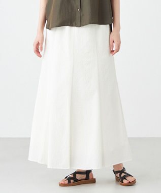 SHARE PARK LADIES サッカーフレアスカート ホワイト系